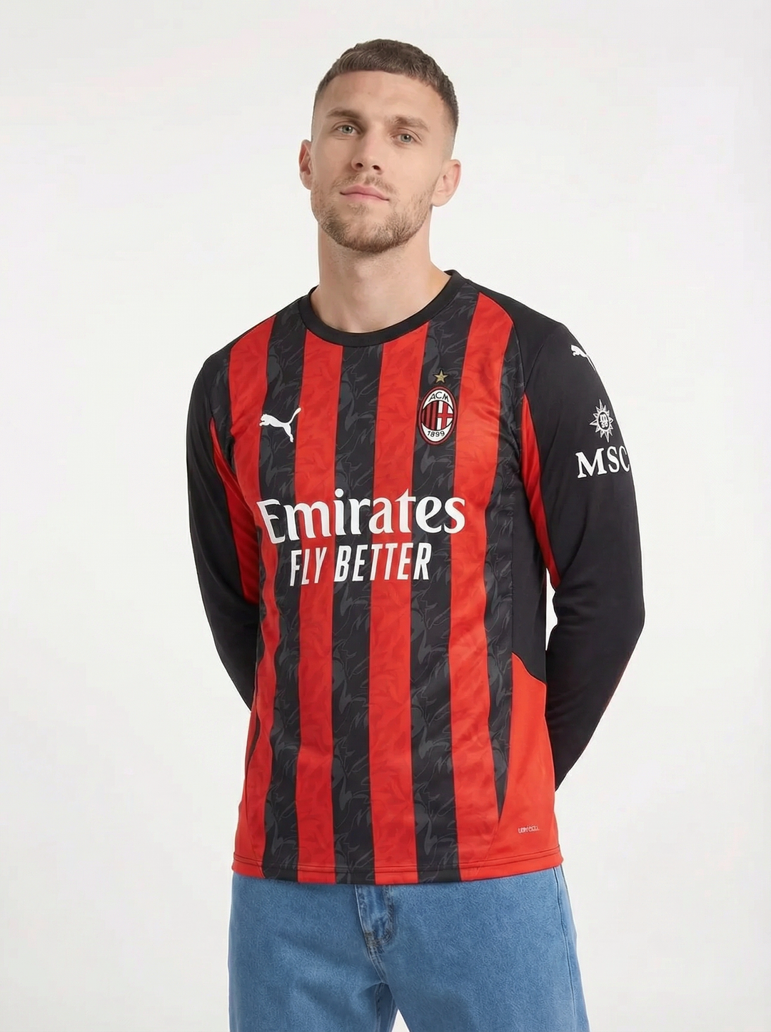 AC MILAN 2025/26 LONG SLEEVE HOME SHIRT