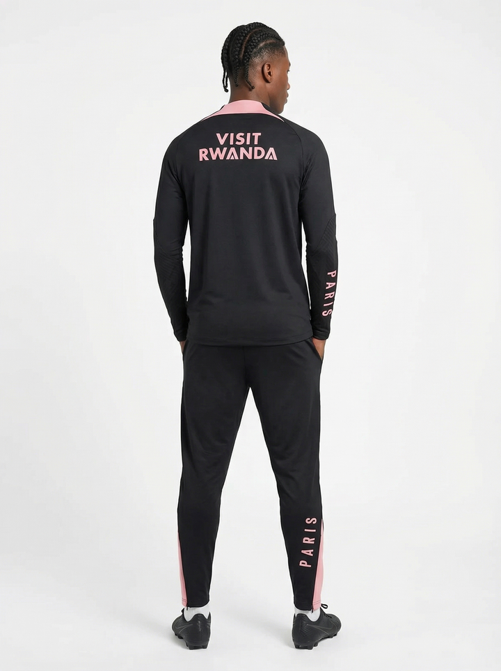 PSG BLACK AND PINK TRACKSUIT