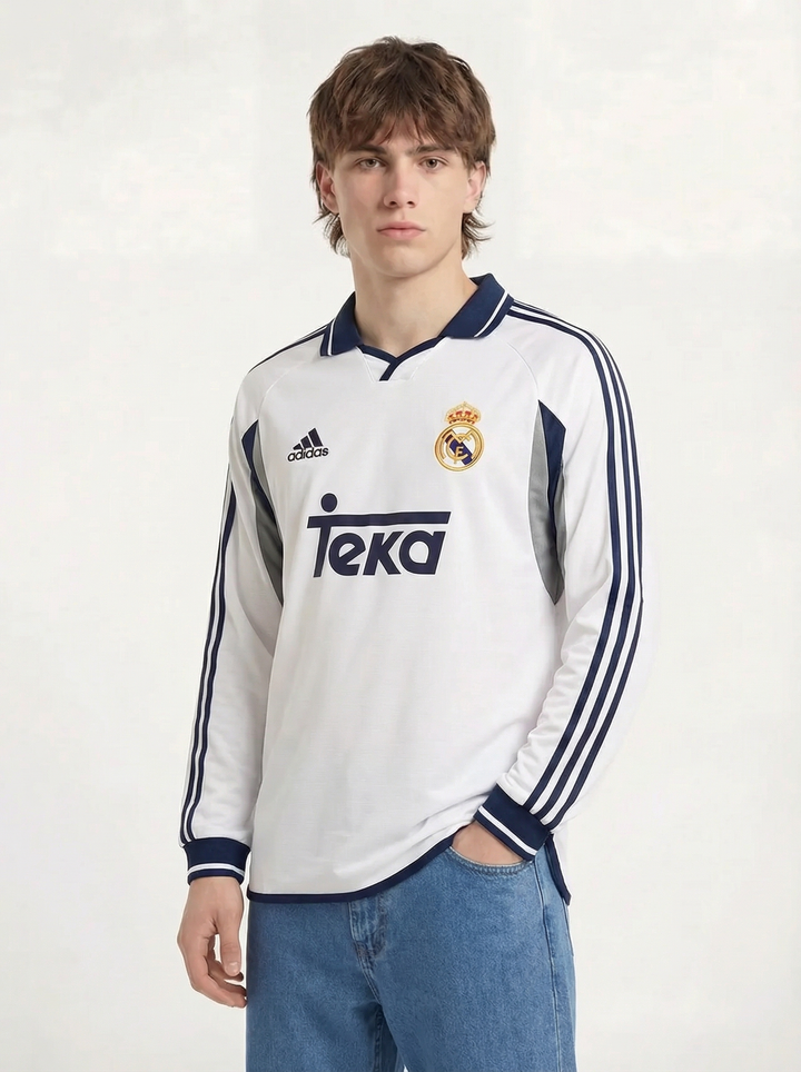 REAL MADRID CLASSIC LONG SLEEVE SHIRT 2000-01